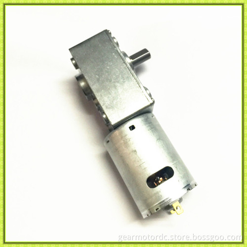 High precision right angle low noise reversible 12v dc worm gear motor